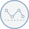 image shows a line graph with connected points, which typically represents Data Analysis